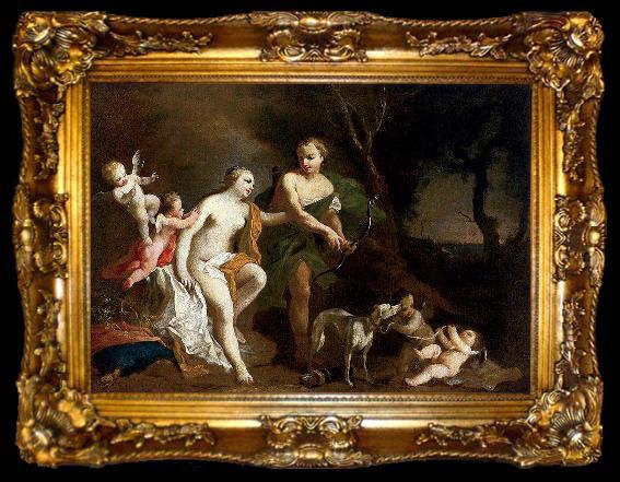framed  Jacopo Amigoni Venus and Adonis, ta009-2